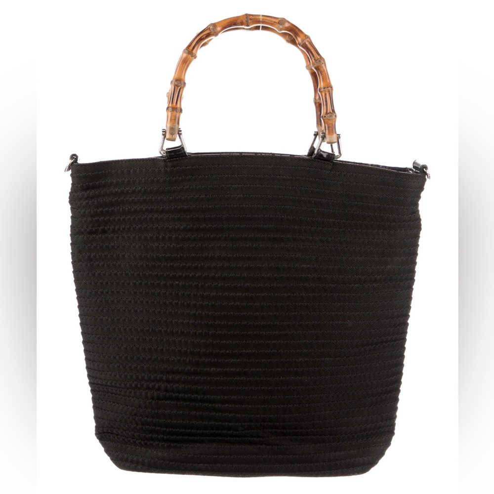 Authentic GUCCI Nylon Bamboo Tote AUTHENTIC in EUC. AUTHENTICATION ATTACHED
